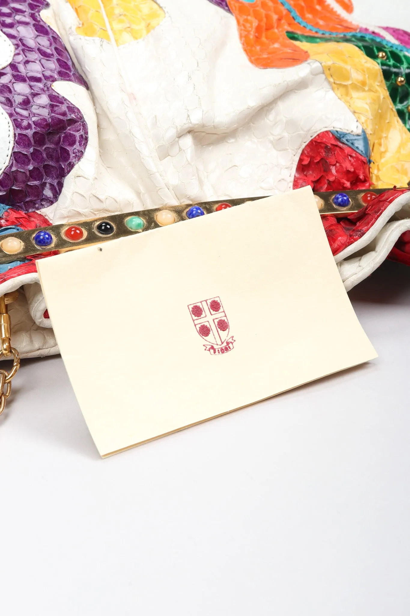 Rainbow Snake & Lizard Collage Bag