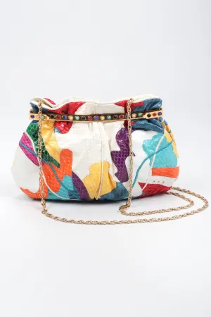Rainbow Snake & Lizard Collage Bag