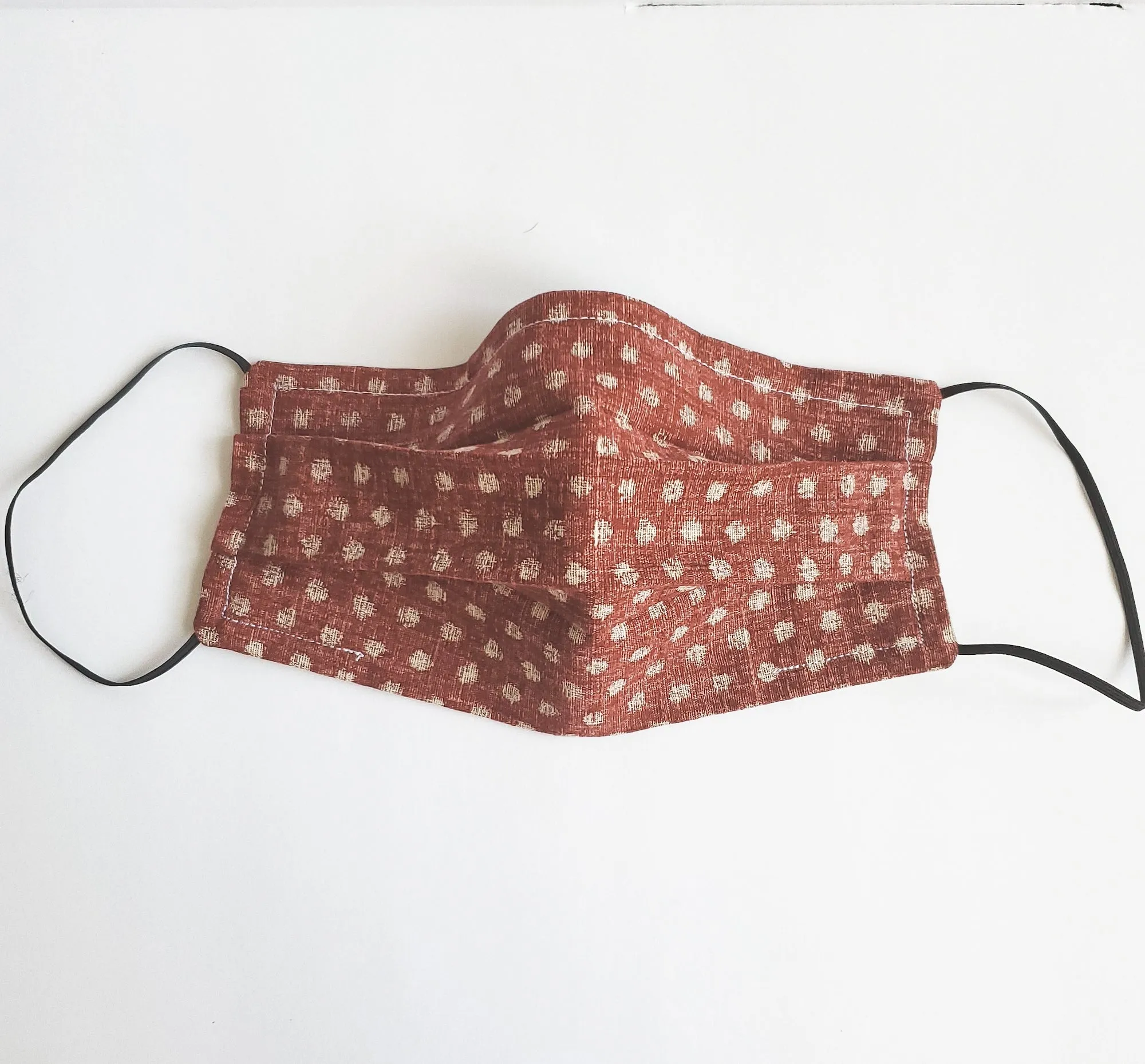 Reversible Mask - Japanese Dobby Dots Rose
