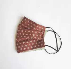 Reversible Mask - Japanese Dobby Dots Rose