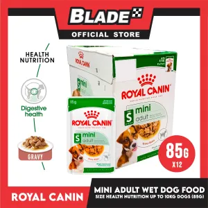 Royal Canin Mini Adult (85g x 12 pouches) Wet Dog Food - Size Health Nutrition