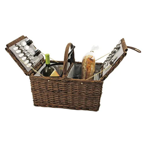 Seaside Cape Cod Wicker Picnic Basket