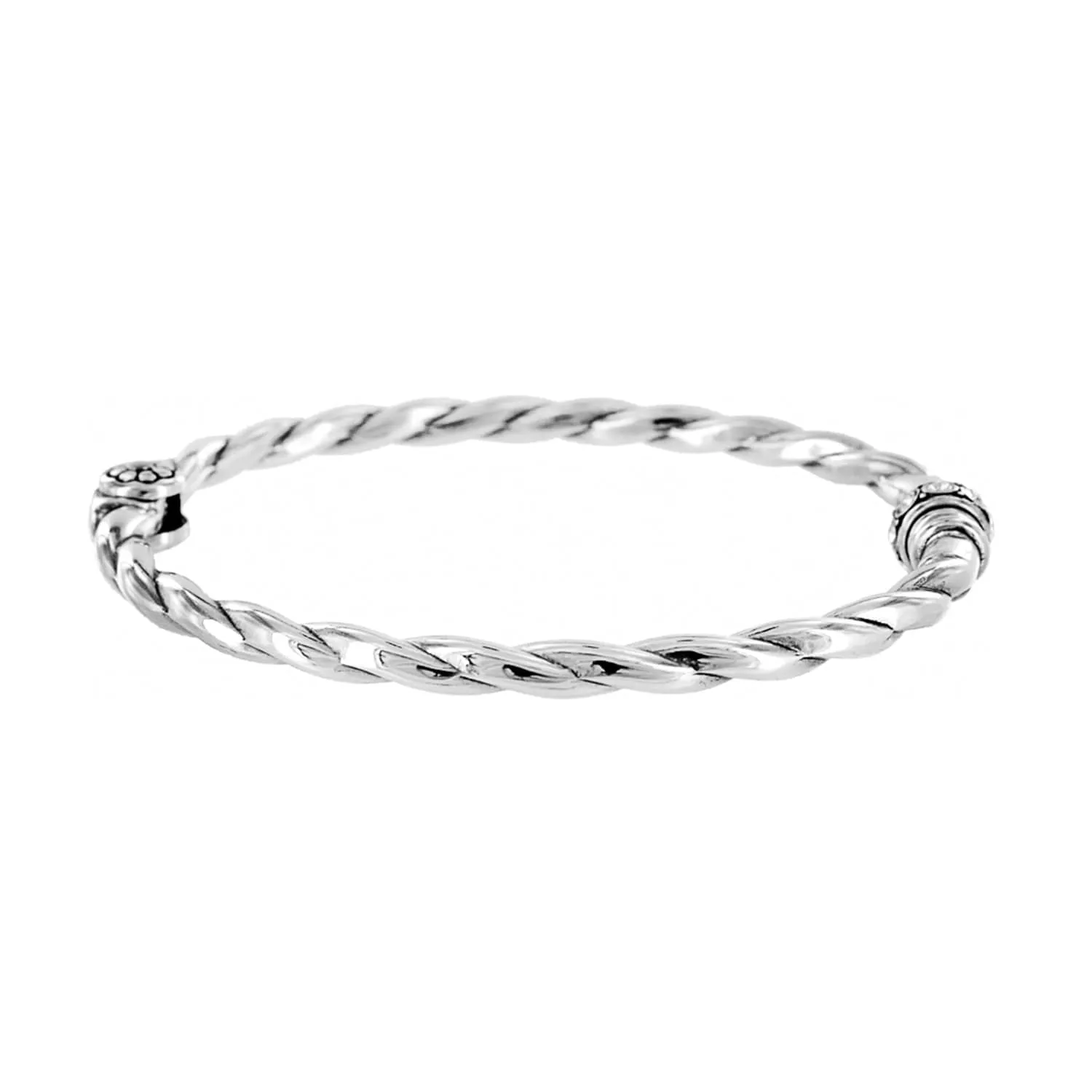 Shimmer Hinged Charm Bangle