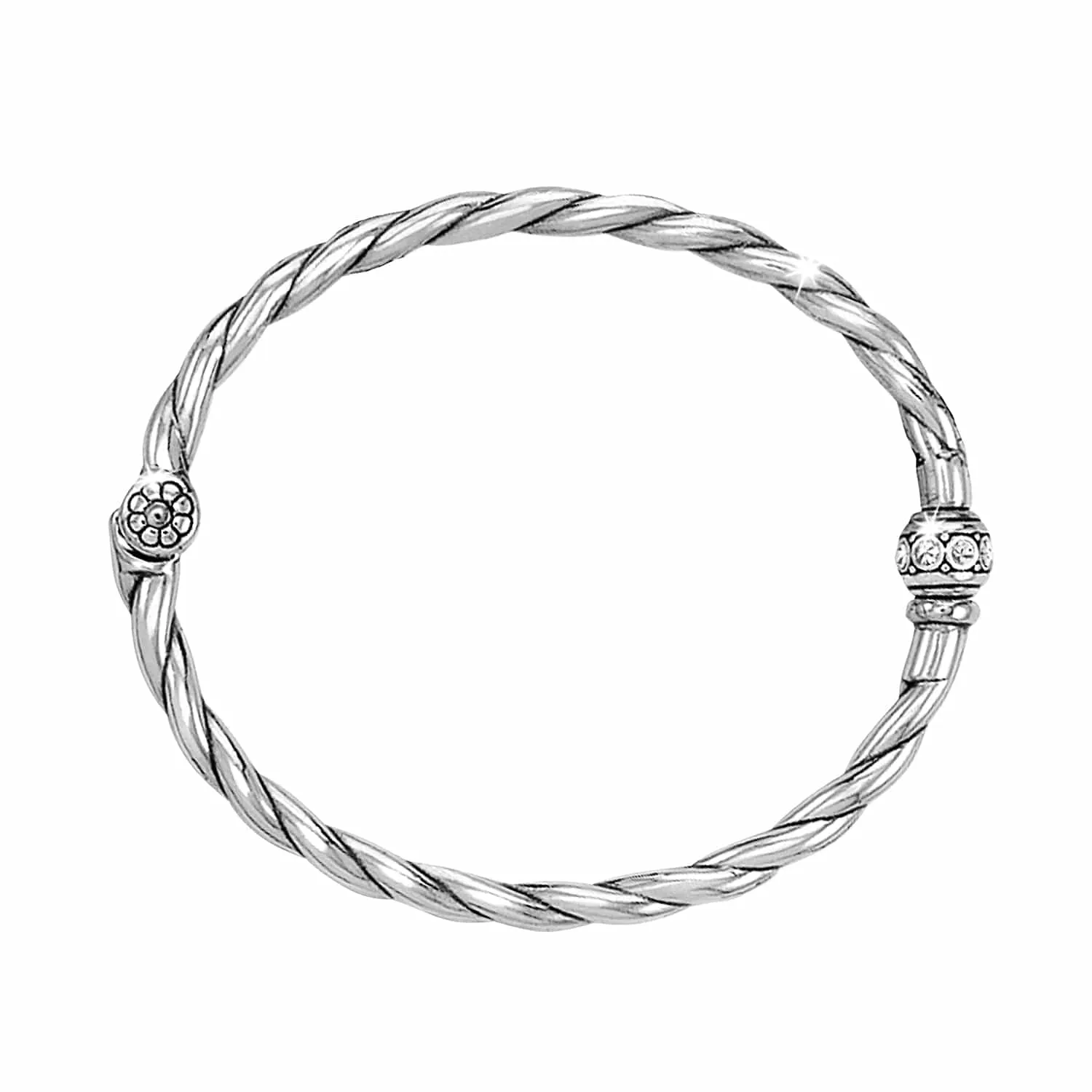 Shimmer Hinged Charm Bangle