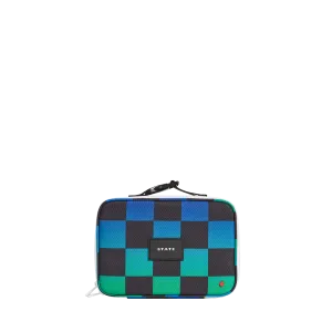 State Bags Rodgers Lunch Box - Blue Checkerboard