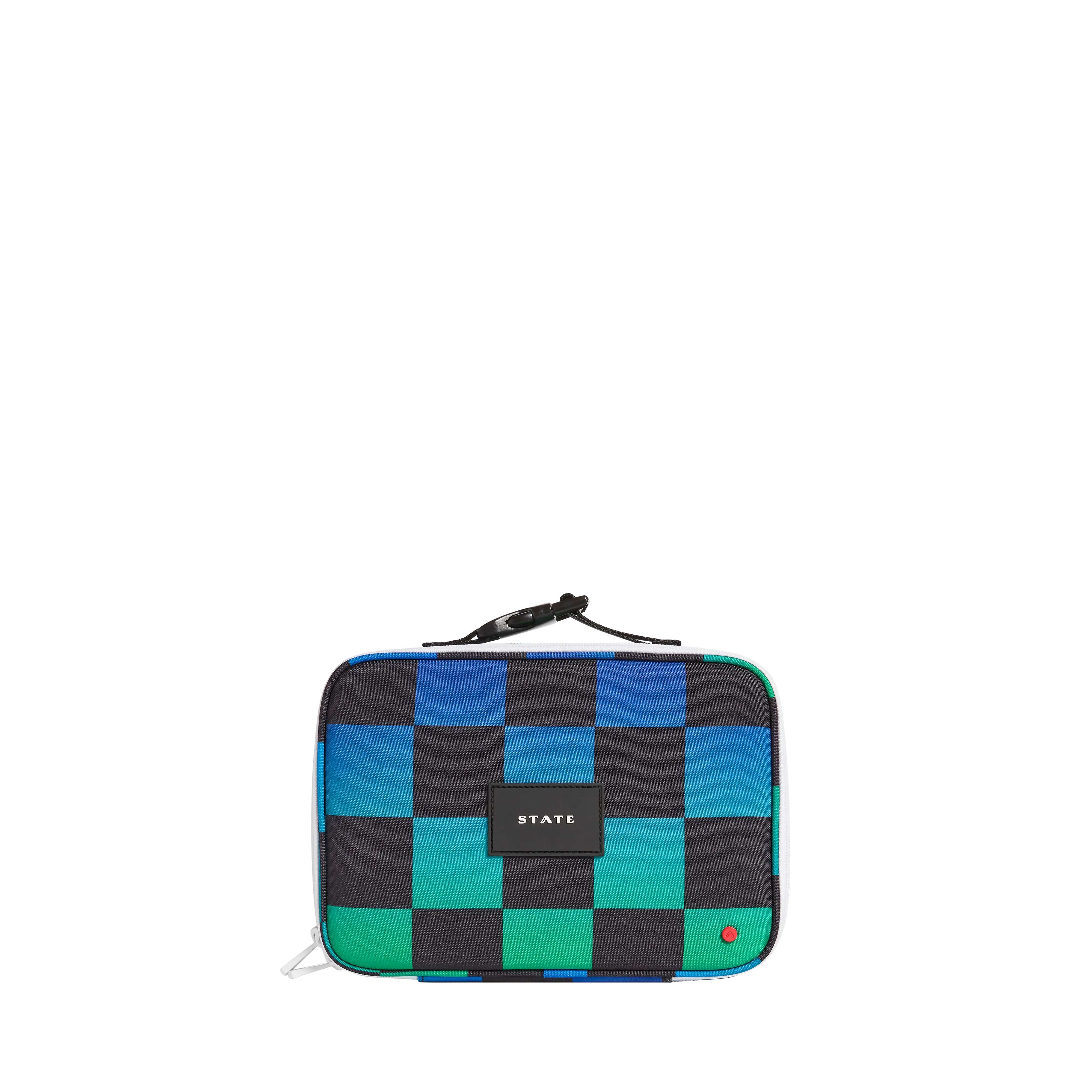 State Bags Rodgers Lunch Box - Blue Checkerboard