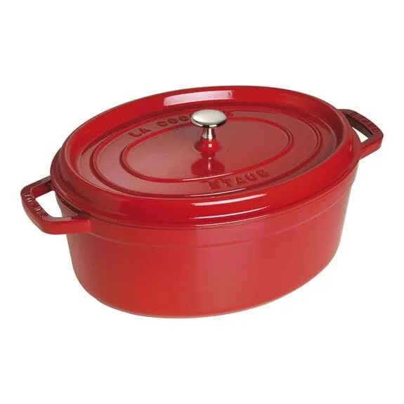 Staub Cast Iron Casserole Oval Cherry 33cm STB-1103306