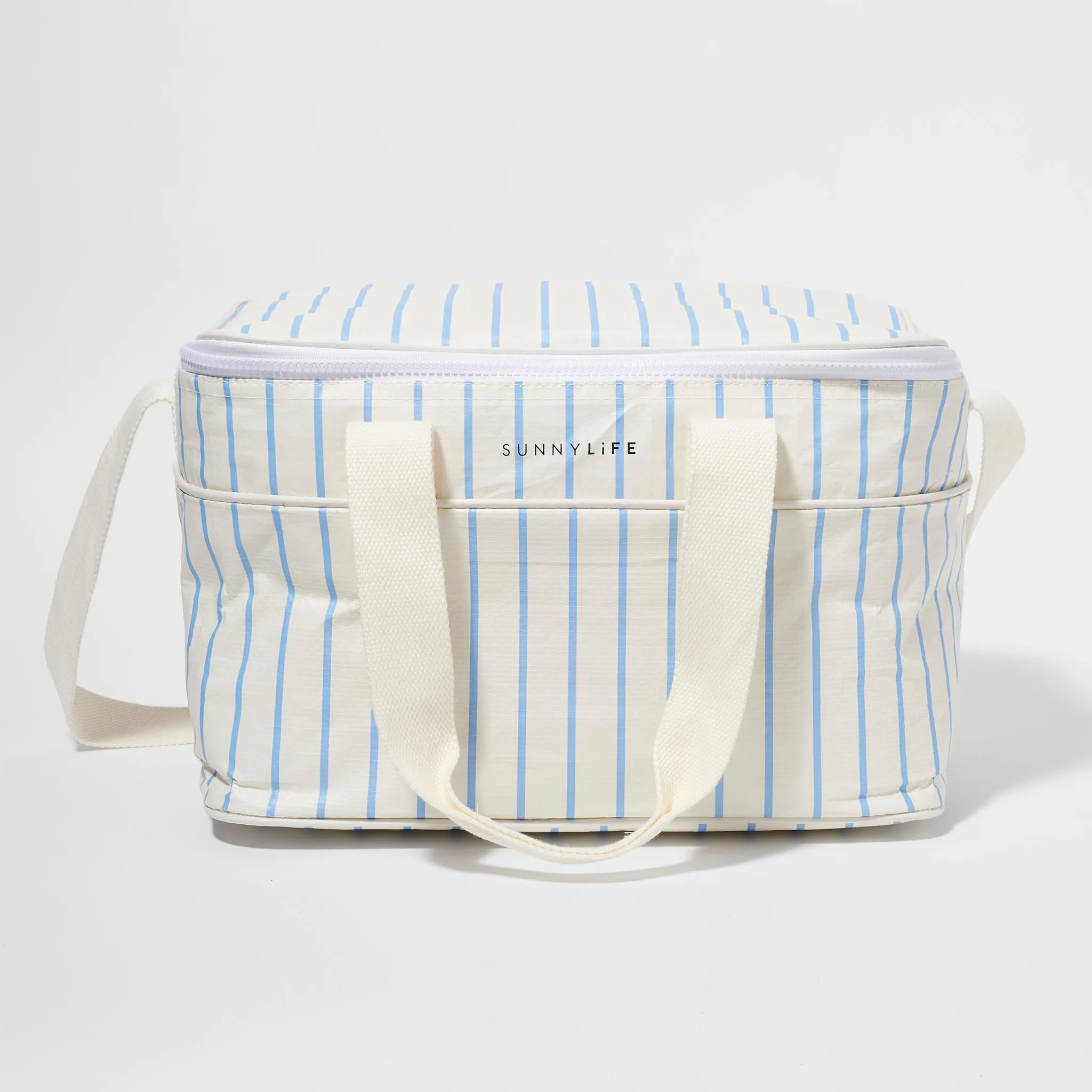 SUNNYLIFE COOLER BAG - LE WEEKEND MID BLUE CREAM