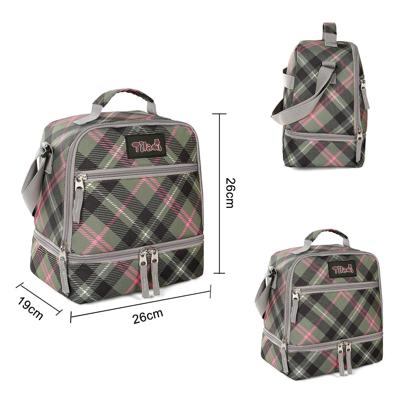 Tilami Retro Style Kids Lunch Bag Waterproof Cooler Bag