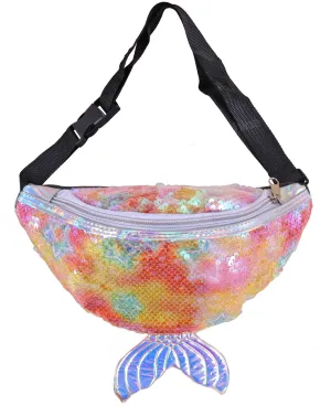 Toyshine Cute Girls Mermaid Tail Sparkle and Shine Children Side Bags for 3~7 Years Baby- Multicolor