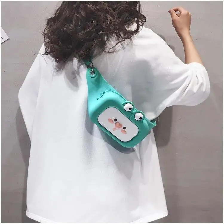 Unisex Cartoon Design Waist Fanny Pack For Traveling Unique Fashion Bag Cute Chest Bag For Women