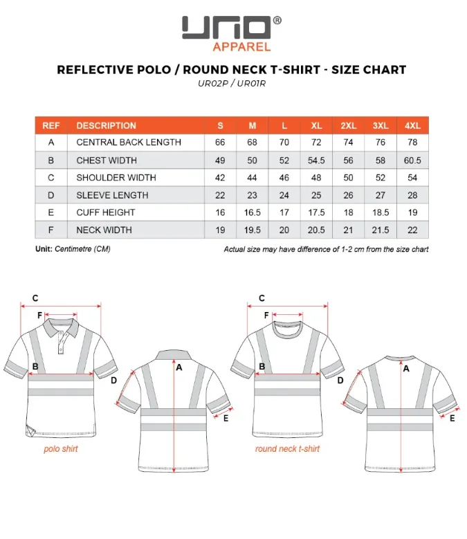 Uno Reflective Polo Tee