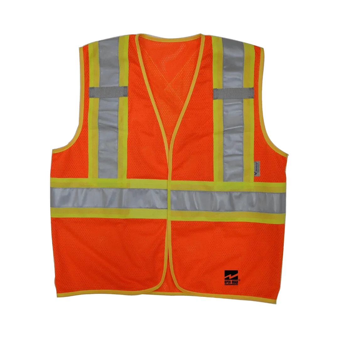 Viking U6110 Open Road B.T.E. Mesh Economy Safety Vest with 4" Safety Stripes