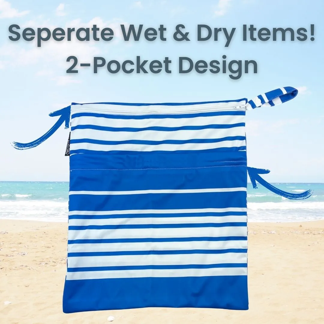 Wet Bag (Blue Multi Stripes)