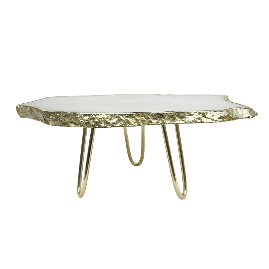 White Agate Cake Stand