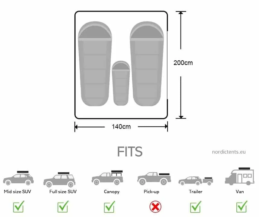 Wild Land Rock Cruiser 140 Hard-Shell Rooftop Tent