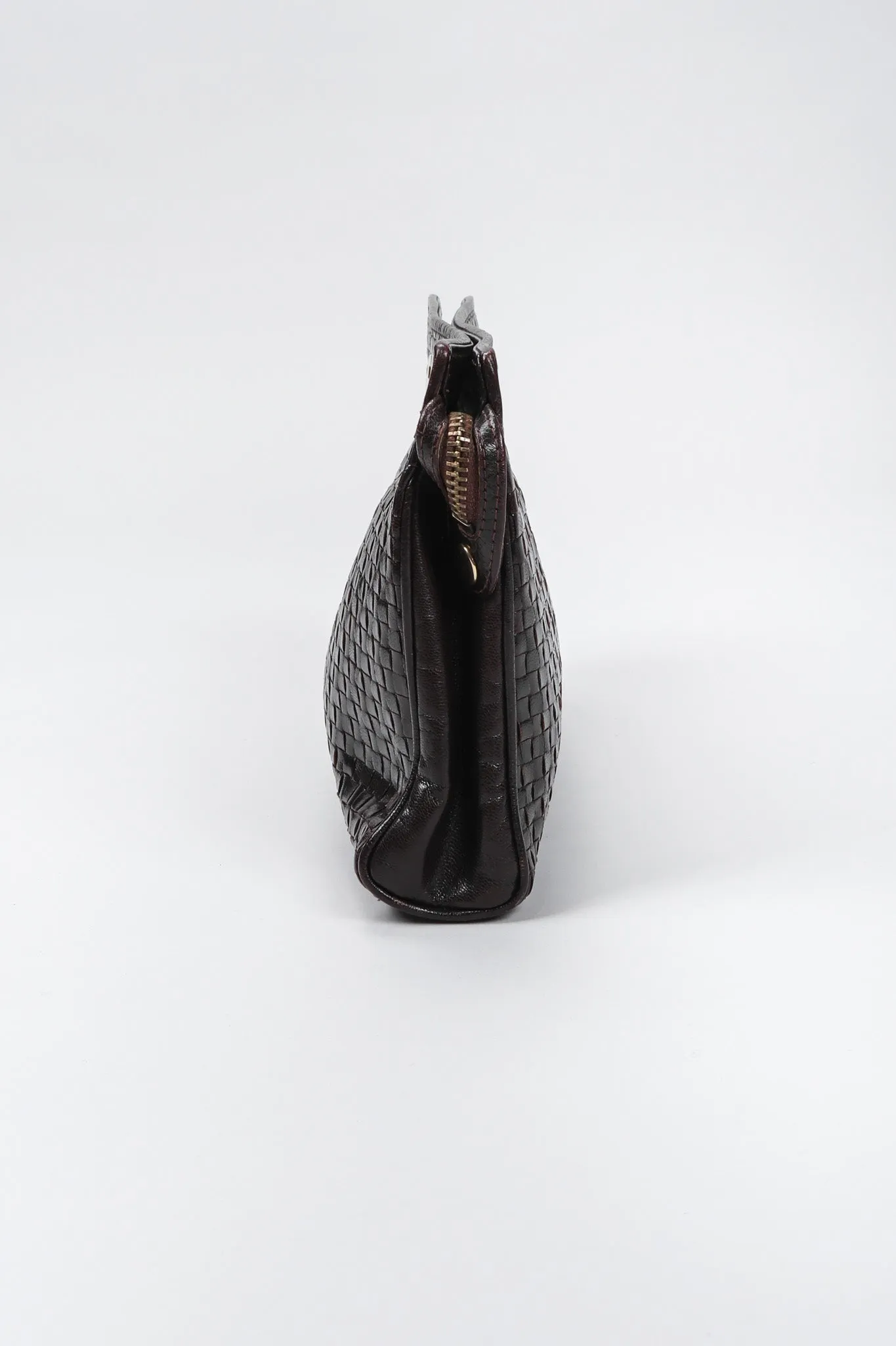 Woven Leather Clutch