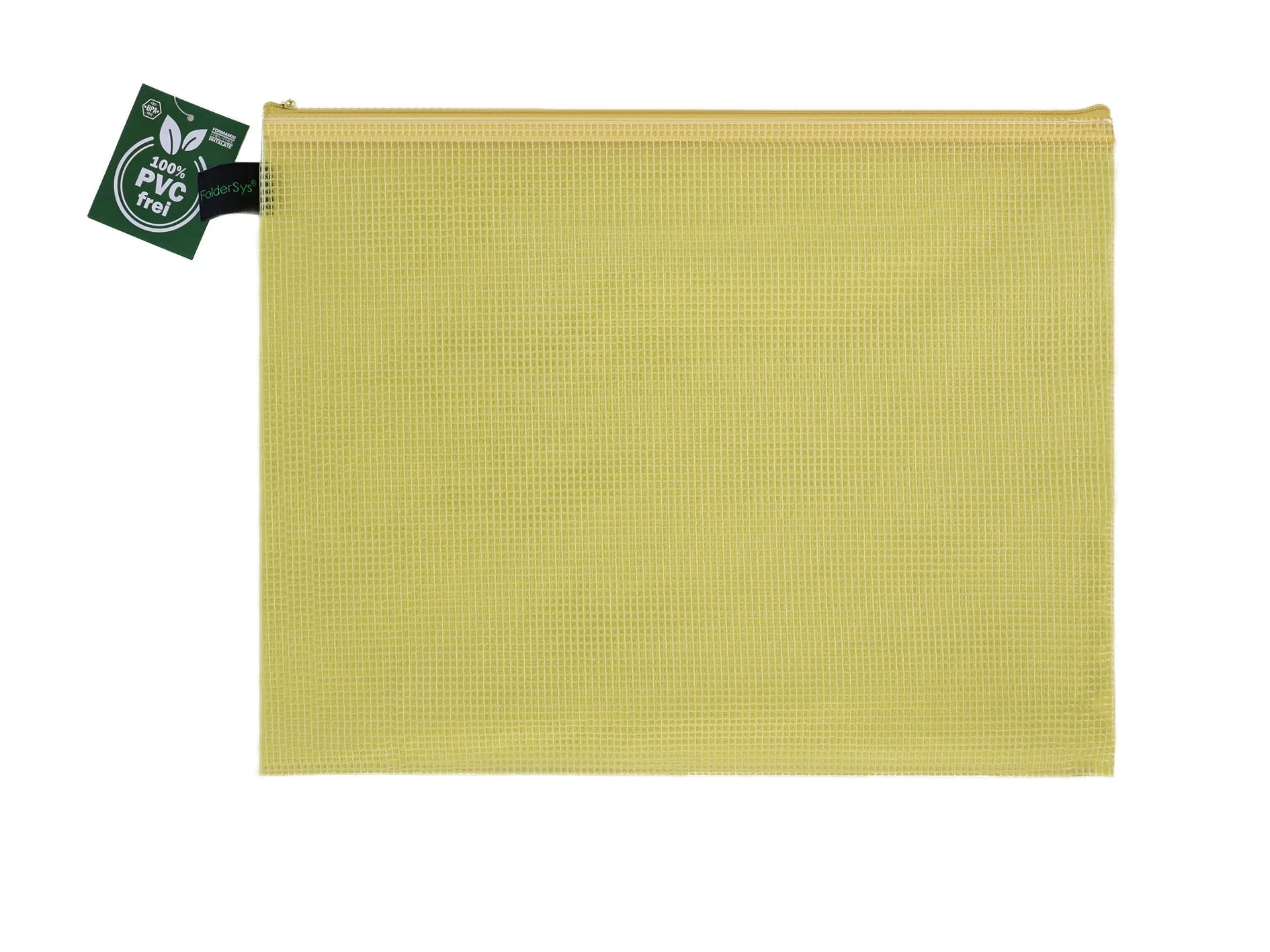 Zippered Bag Mesh, coloured EVA (PVC-free)  DIN A4