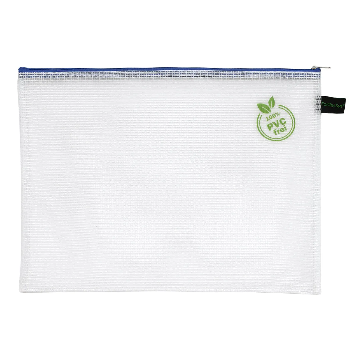 Zippered Bag Mesh, coloured EVA (PVC-free)  DIN A4