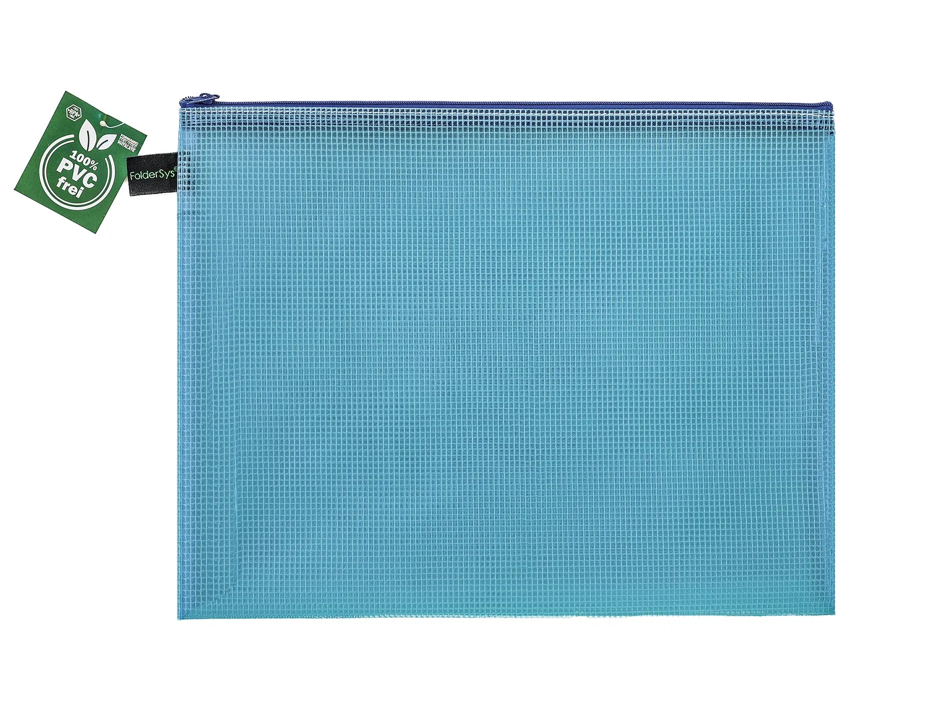 Zippered Bag Mesh, coloured EVA (PVC-free)  DIN A4