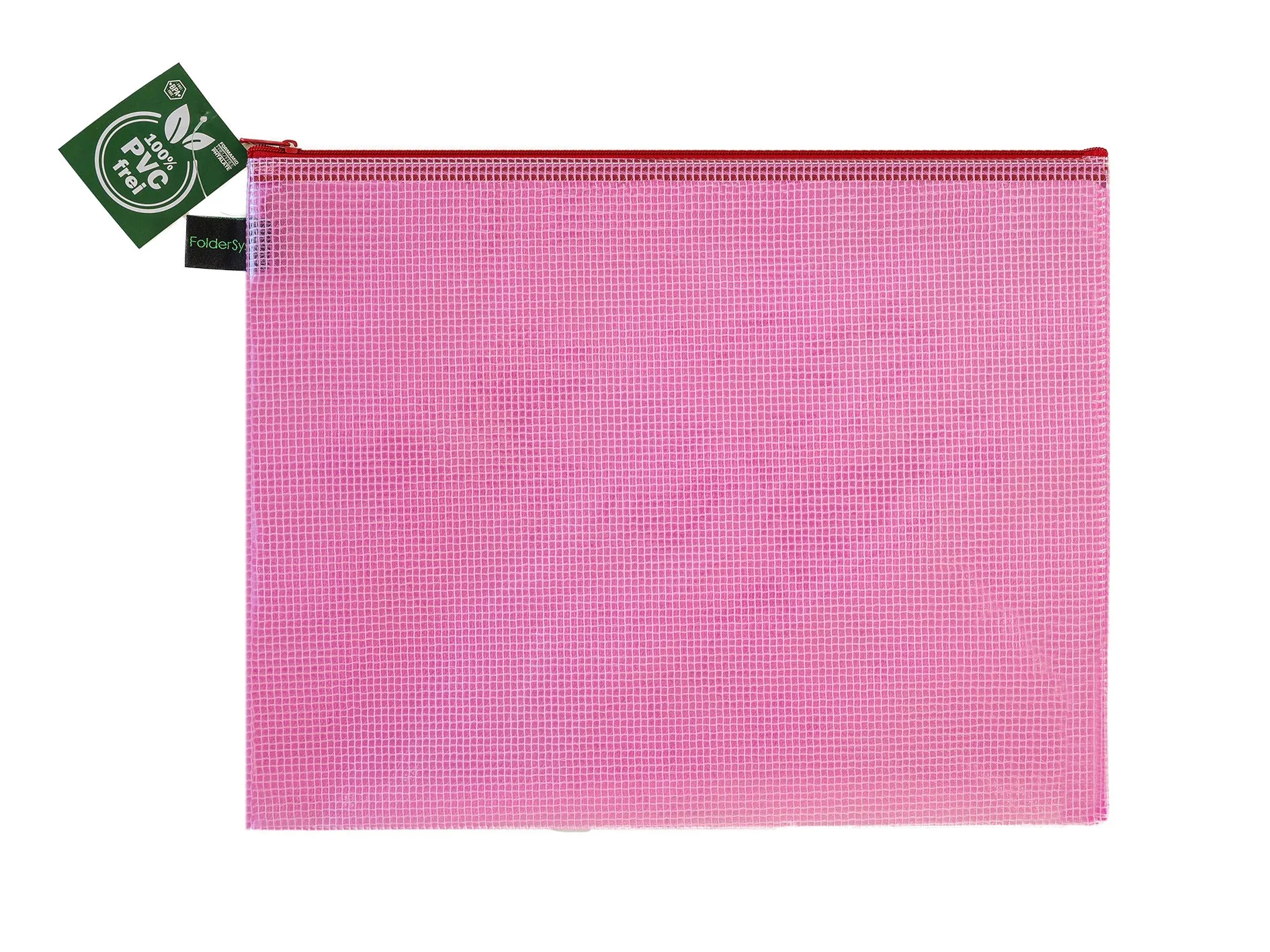 Zippered Bag Mesh, coloured EVA (PVC-free)  DIN A4